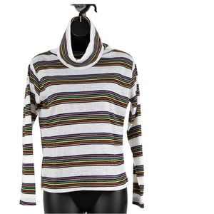 Helen Sue turtleneck striped sweater size L